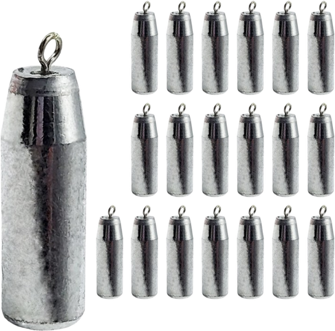 마리수 20호 30호 40호 50호 봉돌 광어다운샷 외수질 백조기 봉돌 고리 강철추 20개 1세트, 1개, 20개입