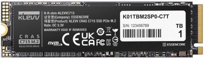 클레브 ESSENCORE KLEVV CRAS C715 M.2 NVMe 파인인포 (1TB)