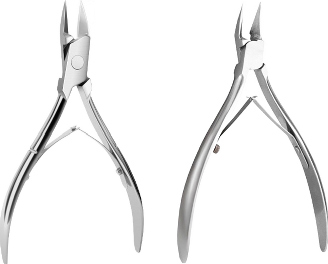 CLARO 전문가용 네일 니퍼 2종, 1세트, 실버