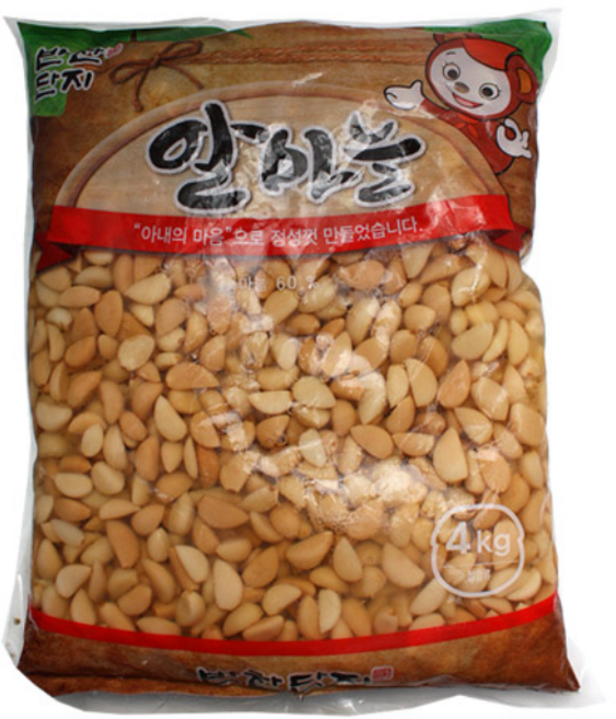 (무)(냉장)반찬단지 알마늘4kg, 4kg, 1개