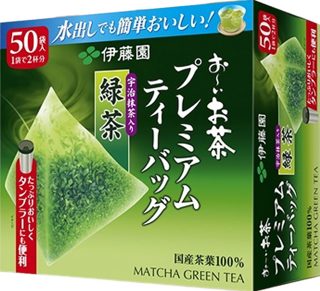 일본 이토엔 오이오차 프리미엄 티백 말차 녹차 고급 그린티, 2g, 50개입, 3개