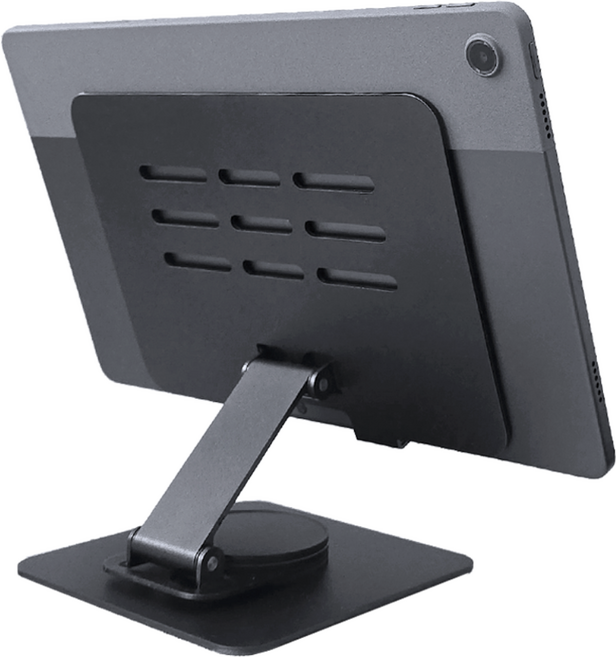 스톤플러스 초경량 360도 회전 탁상용 접이식 태블릿 거치대 휴대용, 스페이스 그레이, 1개