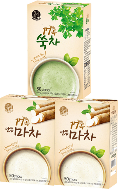 송원 17곡 안동마차 100T +쑥차 50T (총 150T), 50개입