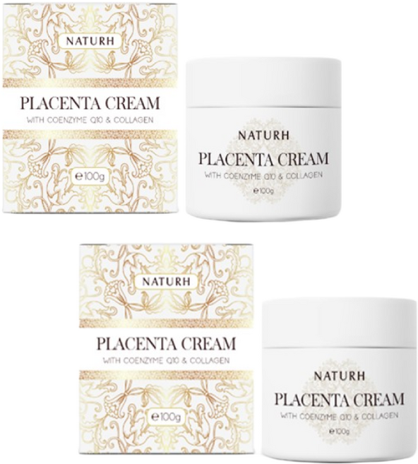 Naturh Placenta cream_ Q10+collagen 100g _나투르 플라센타 태반 크림_큐텐+콜라겐 100g_2개[원산지 호주], 3개