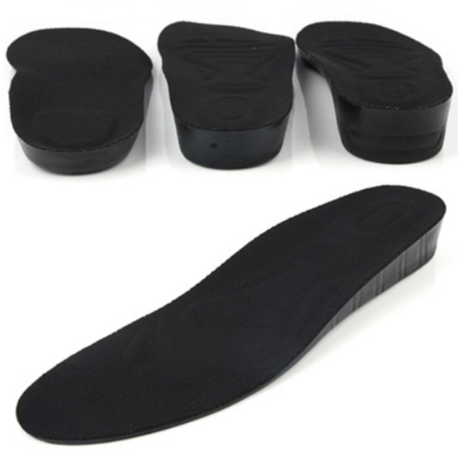 키높이 전체 깔창 1cm 2cm 3cm 국내제작 메쉬소재 고탄력, 1세트, 블랙 3cm