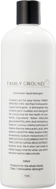 패밀리그라운드 1종 식기세척기세제, 500ml, 2개