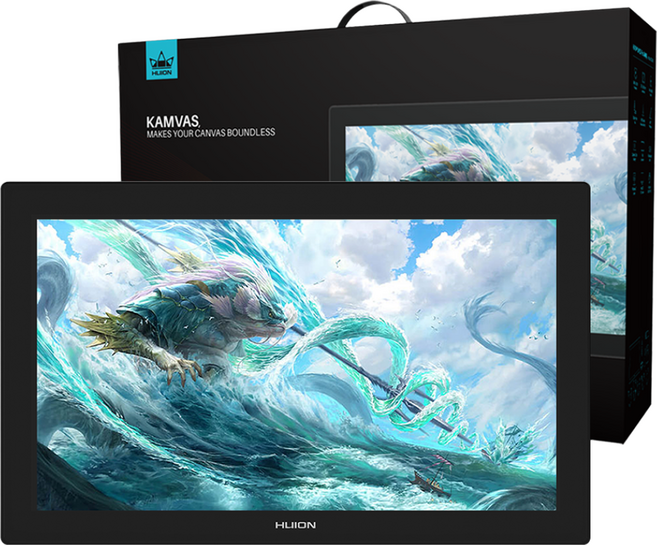 (리뷰이벤트)휴이온 캄바스 프로 24 4K 24인치 UHD 액정타블렛 HUION KAMVAS PRO 24 4K