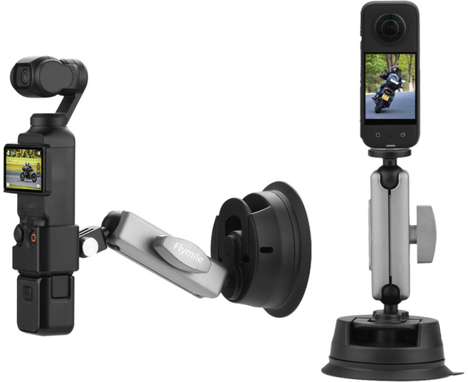 Flymile 카메라 차량 서킷 홀더 - DJI OSMO Pocket 3 /Action 5/Insta360 X5 /Gopro hero 13/12고프로 호환 범용 카 차량용 거치대, 1개, 액션캠 차량용 거치대