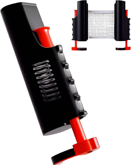 헬스와미 탁구장 연습 원터치 휴대용 그물망 간편한 설치 셀프 연습, 1개