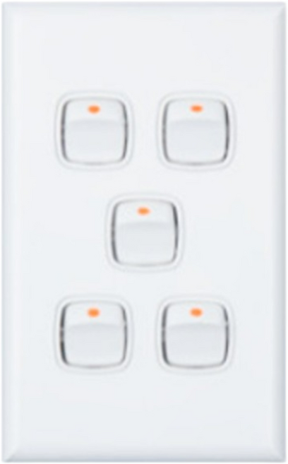 머슬전기 르그랑 엑셀 화이트 5구 스위치, 1개