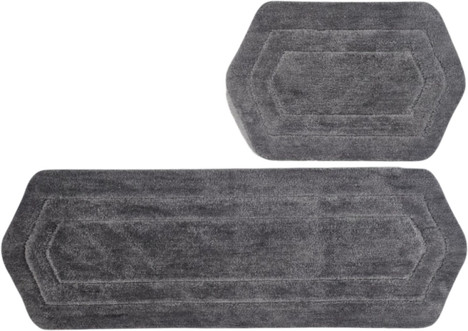 제이제이하우스 소프트 터치 발매트 빨아쓰는 주방 욕실 매트 침실매트, 진그레이