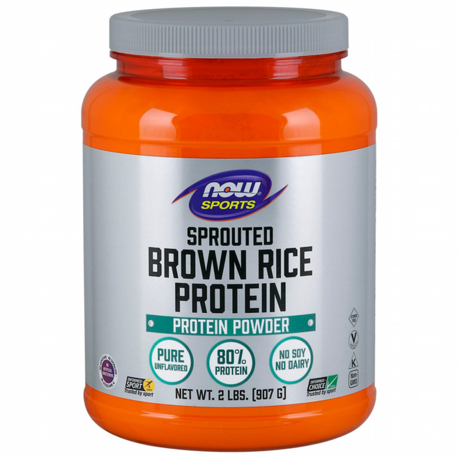 나우푸드 스프라우트 브라운 라이스 프로틴 단백질 보충제, 907g, 1개
