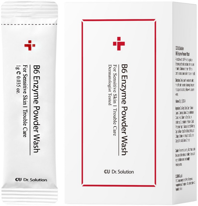 [CU 닥터솔루션] B6 엔자임 파우더 워시 파우치, 20개, 1g