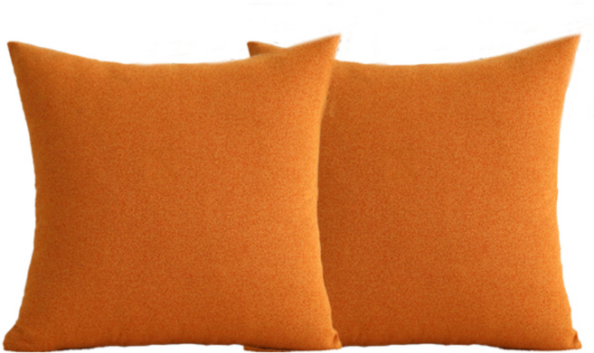 가려거든 북유럽 솜포함 소파쿠션 2개입, 오렌지