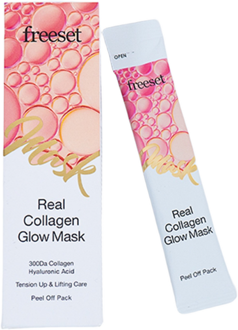 프리셋 리얼 콜라겐 글로우 마스크 필오프팩, 1개, 5개입