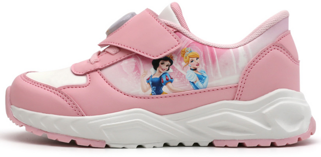 디즈니 프린세스 프리티 LED 반짝이 라이팅 키즈 여아 운동화