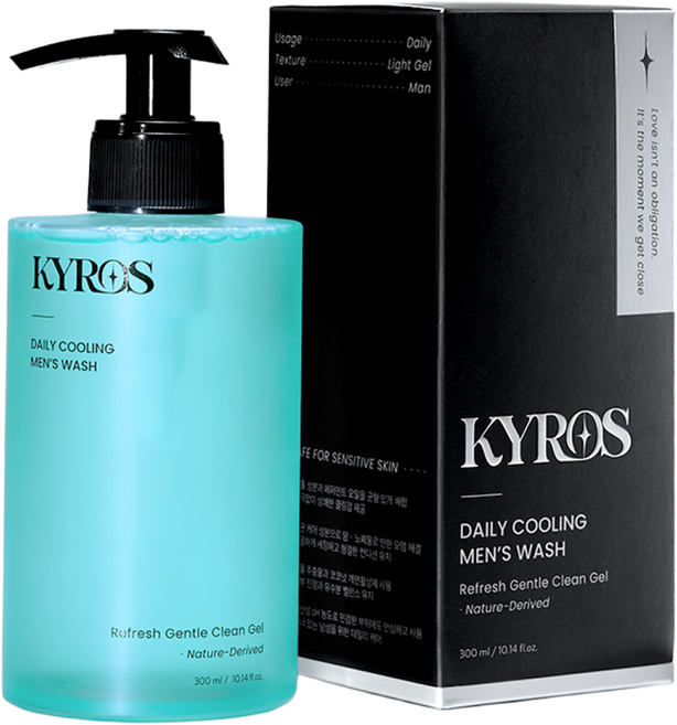 키로스 쿨링 올인원 남성 청결제 항문 세정제, 1개, 300ml