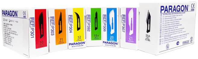 PARAGON 파라곤 메스날 10호 11호 12호 15호 20호 21호 25호100개 멸균날모음 파라곤메스날 메스대, 파라곤 메스대(4호/낱개1개)