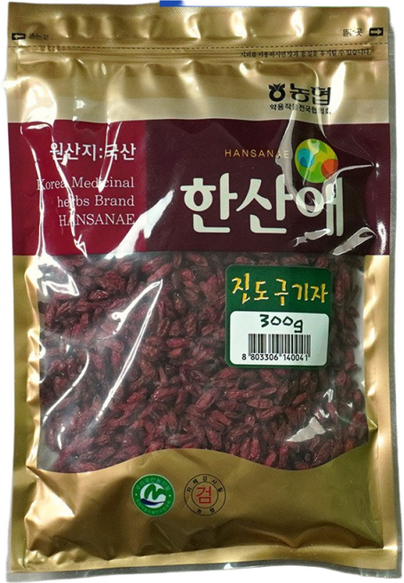 [미식한가] 약용 농산물 국산 진도 구기자 300g, 1개