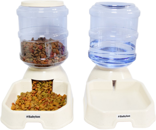 샵베이빌론 iCook 애견 반자동급식기 자동급수기 3.8L, 반자동 급식기(사료), 1개