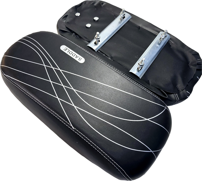 글로리존 자전거 뒷좌석 안장 나사 고정형 보조의자, 블랙, 1개