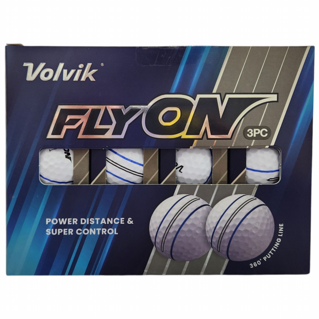 볼빅 플라이온 3피스 3선라인 골프공 24개 코스트코, 화이트, 24개입, 1개