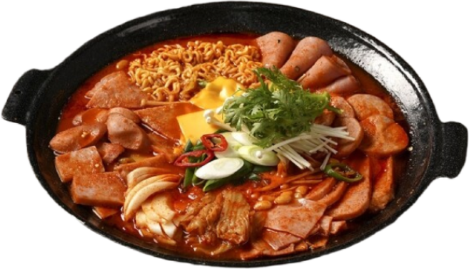 타임쿡 햄폭탄 프리미엄 부대찌개 3-4인분 8종 라면사리 포함, 824g, 2개