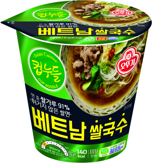 오뚜기 컵누들 베트남 쌀국수, 47g, 16개