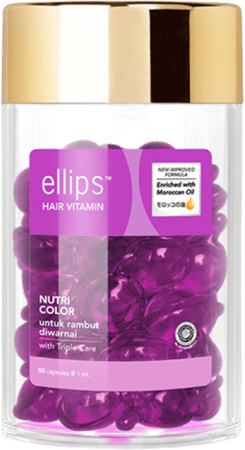 Ellips 엘립스 발리 헤어 에센스 비타민 캡슐 트리트먼트 오일 50ml, 1개