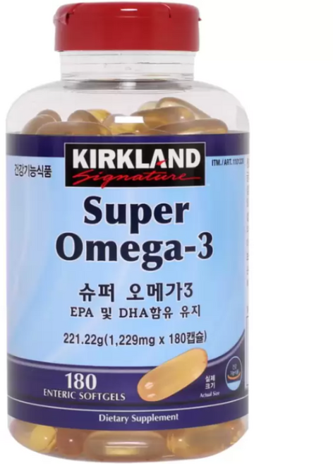 커클랜드시그니춰 슈퍼 오메가3, 1정, 180개