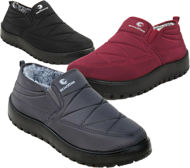 [에코로바]남녀공용 겨울 털신발 가볍고 발편한 패딩슈즈 방한화 논슬립 ER6606