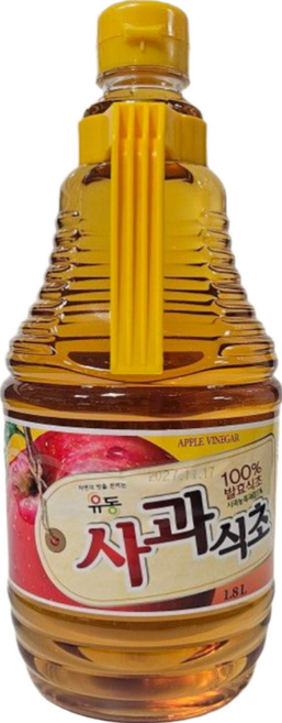 유동해돋이촌 사과식초, 3개, 1.8L