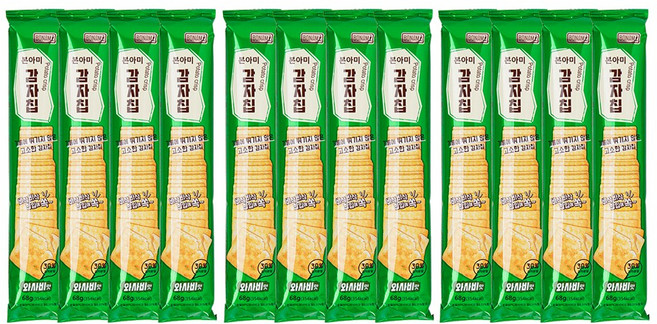 본아미 감자칩 와사비맛, 68g, 12개