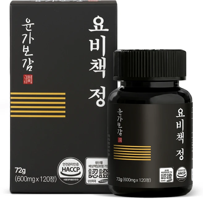 윤가보감 호박씨추출물 요비책, 1개, 120정 - 쿠팡