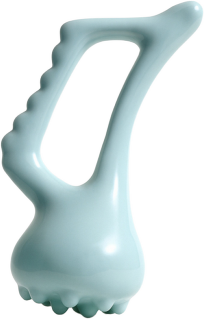 쿠르 블루림 세라믹 괄사 마사지기 얼굴 두피 바디, 단일, 1개