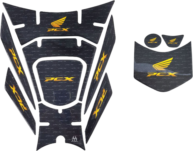 PCX 데칼스티커 탱크패드 주유구스티커 튜닝 국산 18-20년, 블루, 1세트