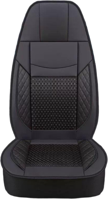 트럭 시트 커버 볼보 호환 FH FM 특수, 1개, 일체형 헤드레스트-기본형-블랙