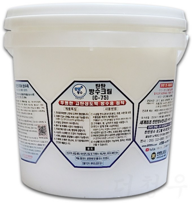 탄탄방수 크림 C75 옥상 외벽 드라이비트 균열 방수액 4kg, 1개
