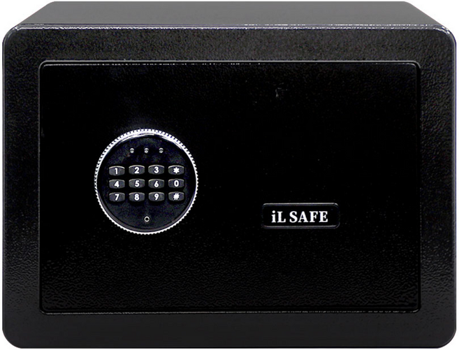 아이엘금고 스마트 가정용 소형 금고 iLS-3525, 비밀번호인증 블랙
