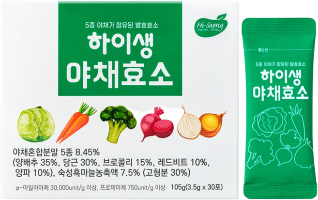 하이생 야채효소 30포, 1개, 105g