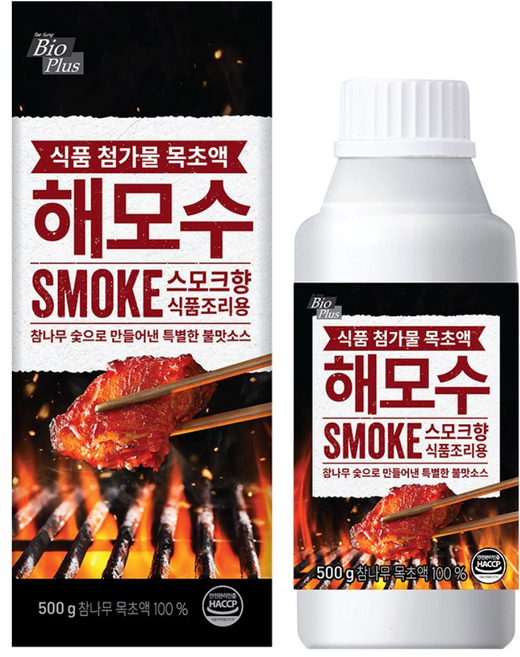 해썹인증(HAACP) 해모수 식용 목초액/불향/불맛/스모크향, 500ml, 1개