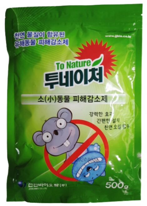 전진바이오팜 쥐 고양이 유해 소동물기피제 퇴치제, 500g, 1개