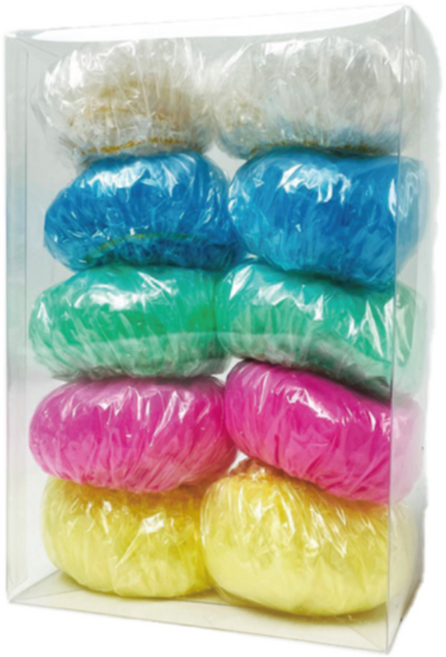 나올 컬러 이어캡 오색 방수 펌 염색 파마 일회용 이어커버 비닐 귀마개 귀덮개 미용실, 100개, 혼합