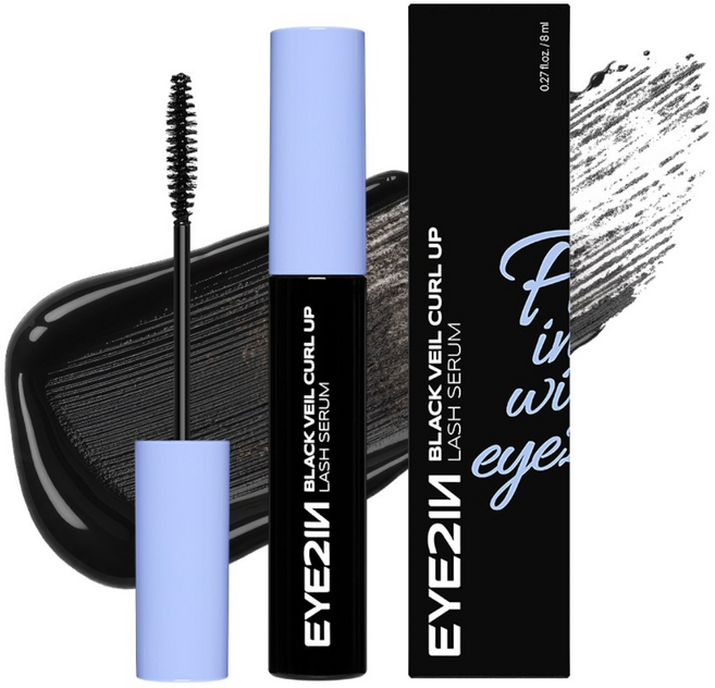 EYE2IN 블랙 베일 속눈썹 펌 영양제 컬업 세럼 8ml, 1개