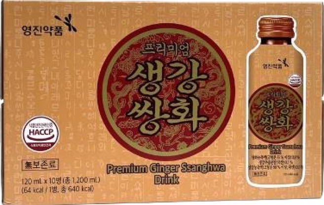 영진 프리미엄 생강쌍화 120ml 50병, 50개