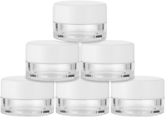 토미 화장품 소분 크림 공병 용기 세트 10g 10개 20개 50개, 10g 백색캡 /투명용기