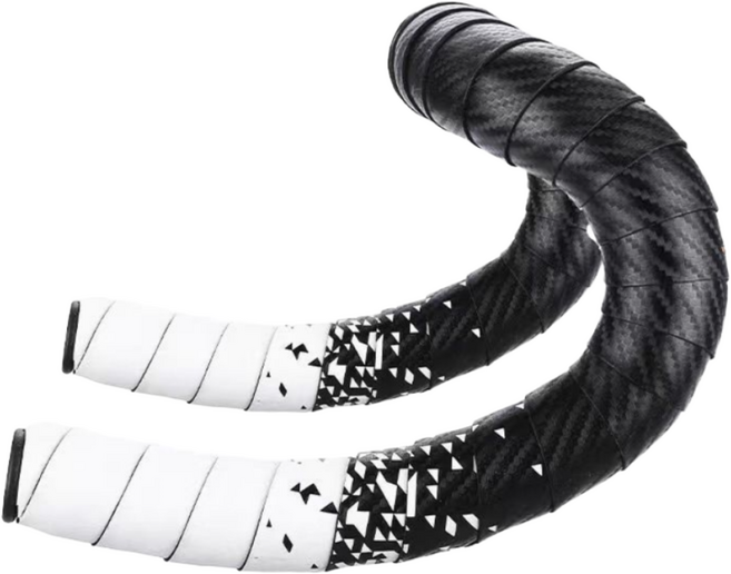 이프로 자전거 바테잎 EVA 핸들바 그립 테이프 투톤, 화이트, 1세트