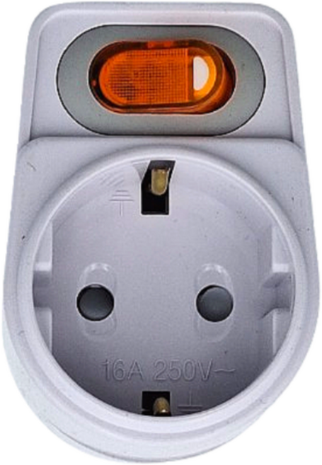 1구 탭 스위치형 어댑터 벌크, 1개