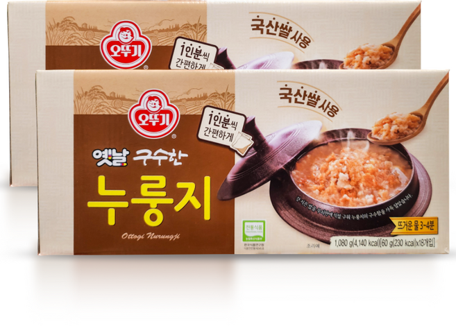 오뚜기 옛날 구수한 누룽지 60g, 36개