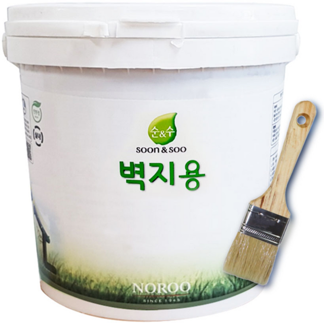 노루페인트 순앤수 2리터 벽지용 친환경 곰팡이방지, 소프트화이트(아이보리색) 벽지용, 1개, 2L